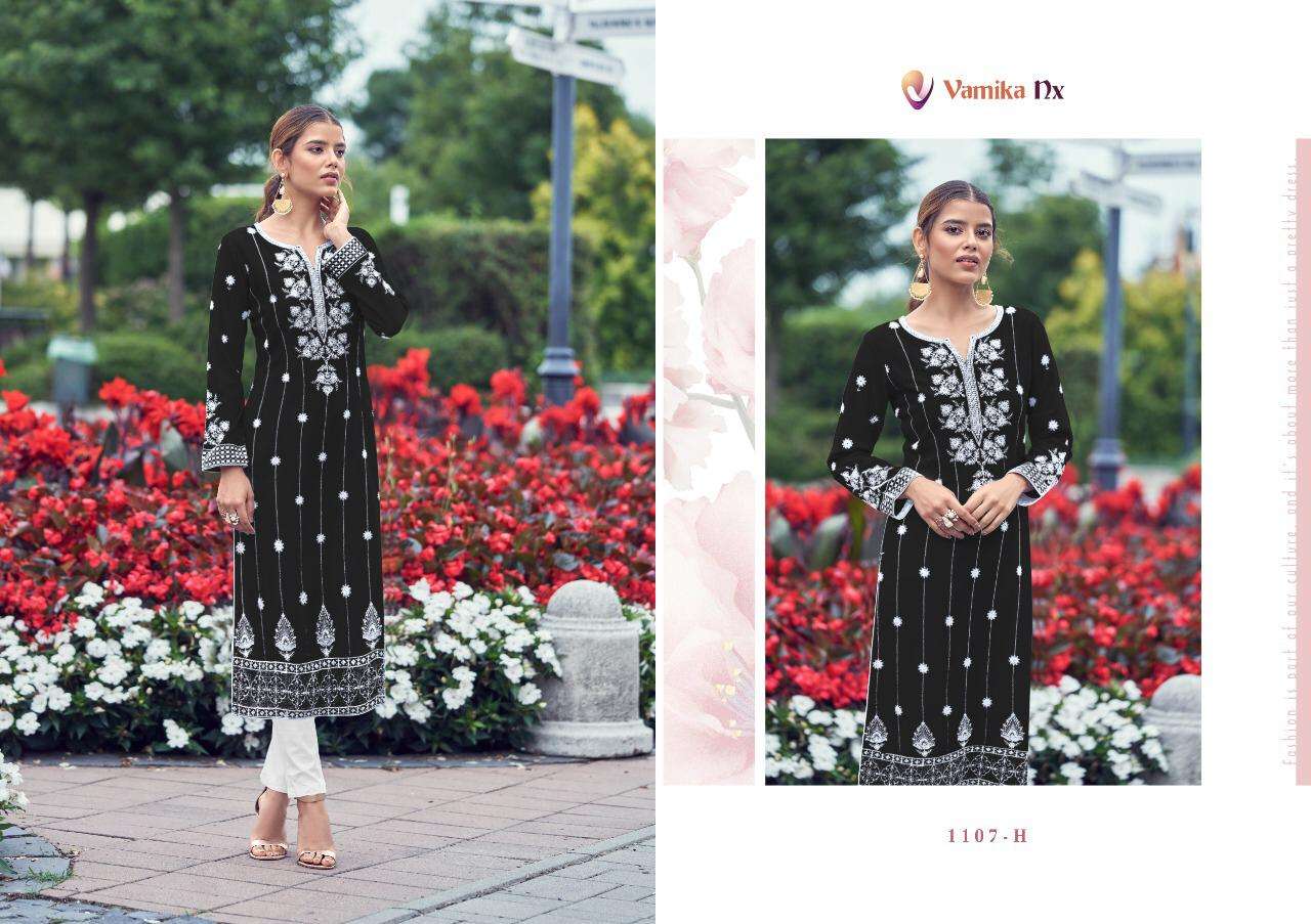 Vamika-Rooh Vol 2 Edition Color-14-Kg-Rayon-Viscose-Lakhnawi-Kurti-Rubby-Cotton-Pant-H